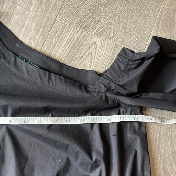 Ralph Lauren Black Asymmetrical Off One shoulder blouse - Picture 6 of 8